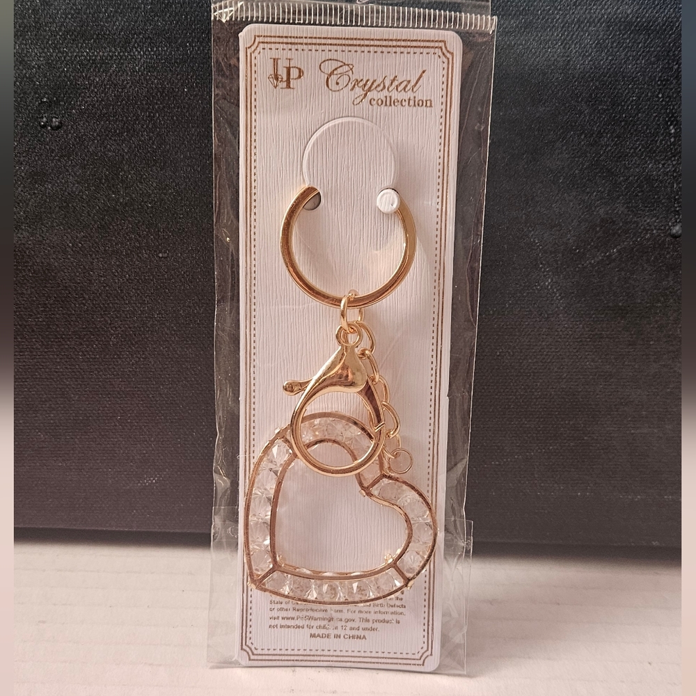 Crystal Collection Heart Keychain NIP